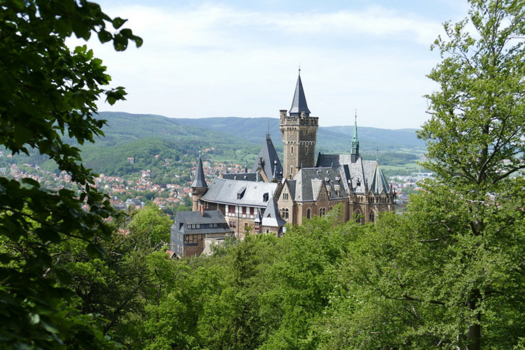 Das Bild zeigt das Schloss Wernigerode.
